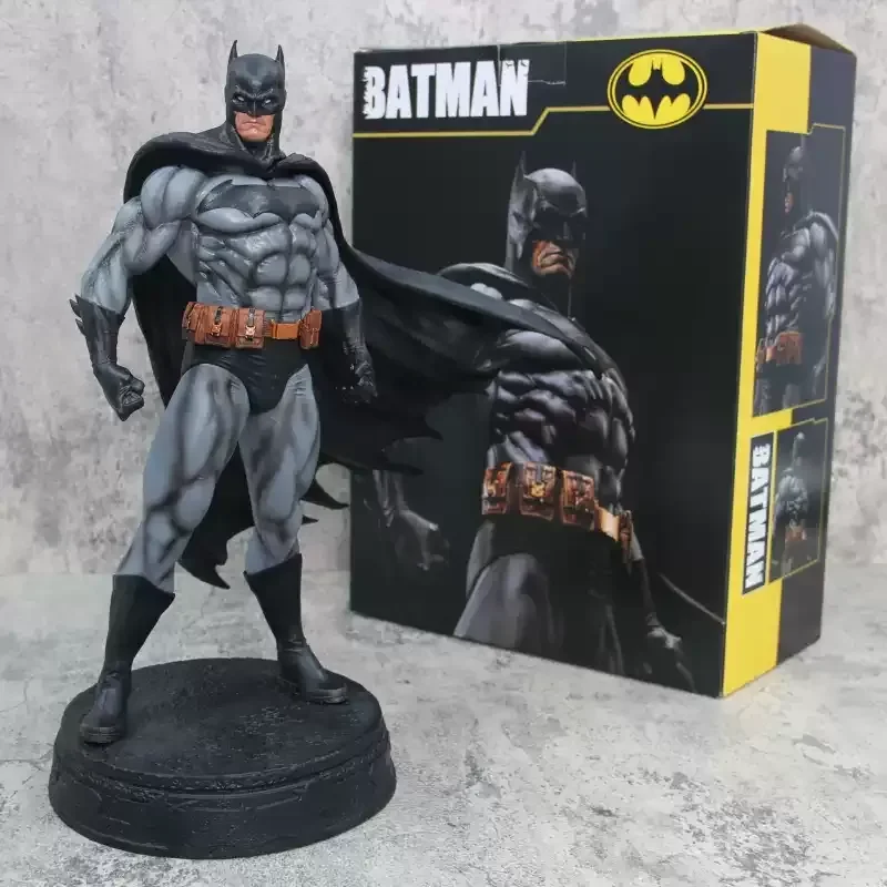 

In-Stock 38cm Marvel Justice League Dark Knight Batman Standing Pose Trendy Collectible Figurine Statue Model Decorative Gift