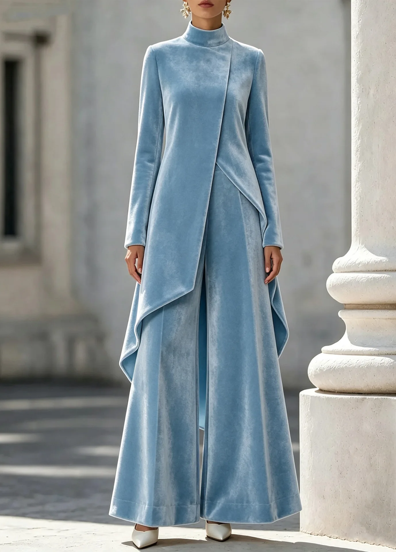 Luxury Velvet Two Piece Pants  - Women'S Formal Wear With Pants 评论和价格