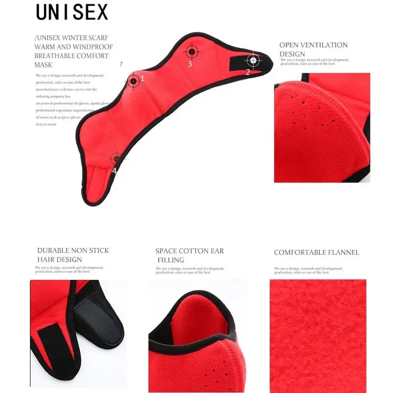 Winter Cycling Face Mask Men's Ear Protection Warm Device Electric Car Ear Cover Freezing Prevention Ear Bag Riding Protective