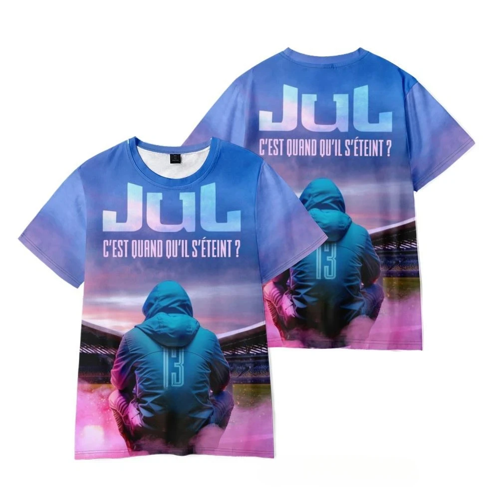 Popular Rapper JuL New Album 3D Printed T-Shirts Summer Men's /Women's Hip hop Trend Short Sleeve Tees Top Oversized Streetwear