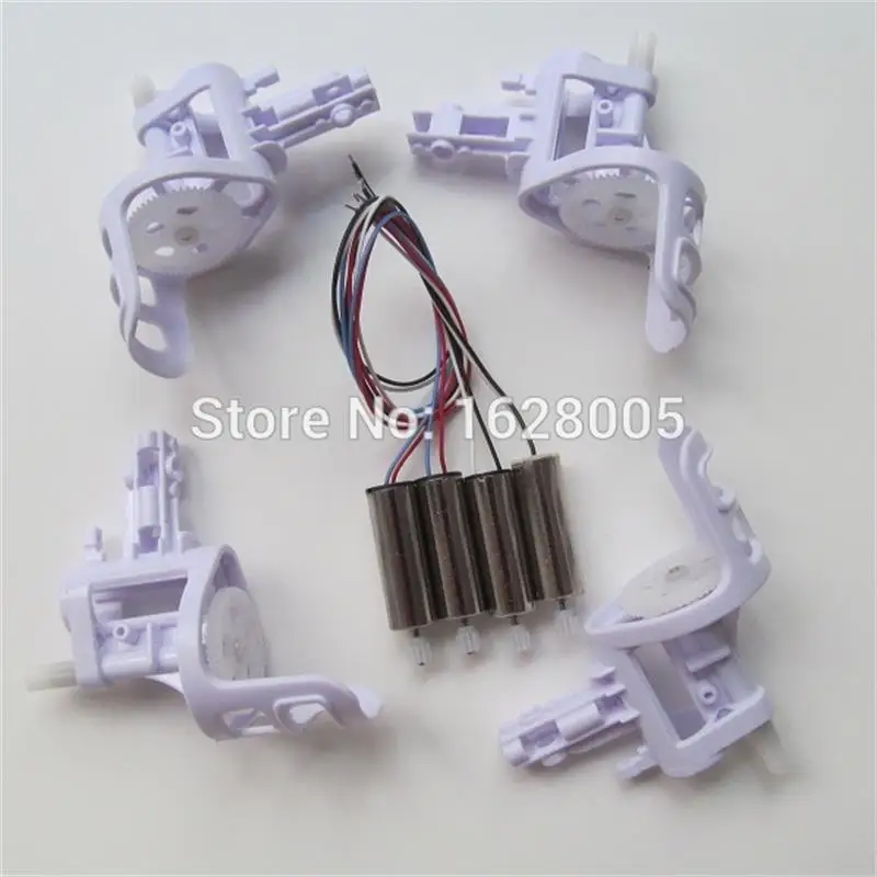 4pcs SYMA X5 X5C X5A Main Motors A & B With Small Wheel Gear +4pcs Motor Base Accessories