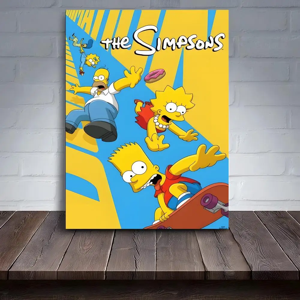 The Simpsons Comic Poster PC Hot Poster Art HD Canvas AAA Advanced Aesthetic Printing Paper Wall Art For Living Room Home Decor