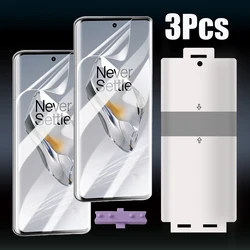 3Pcs Front Hydrogel Protective Film For Oneplus 13 13R 12 11 12R 11R TPU Full Cover Screen Protector Gel Film with tools