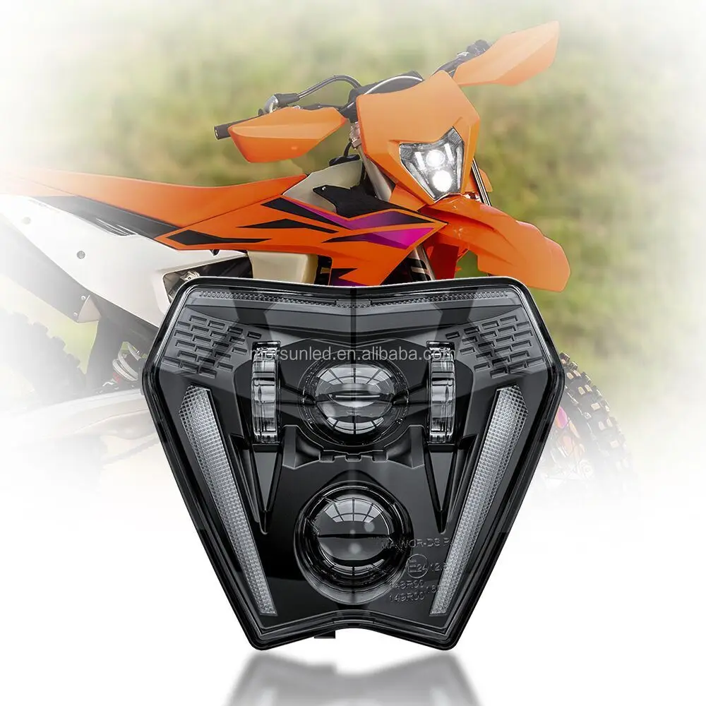

Светодиодная фара 24-25 для мотоциклов 350 500 EXC-F 150 250 300 XC-W 450 XCF-W, Emark, для эндуро и кроссовых мотоциклов, аксессуары