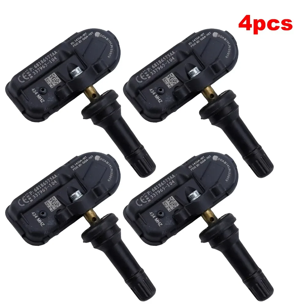 4 قطعة TPMS 68186575AA ل دودج رام 1500 2021 2020 2019 2018 3500 مستشعر ضغط الإطارات 434 ميجا هرتز 68186575AB