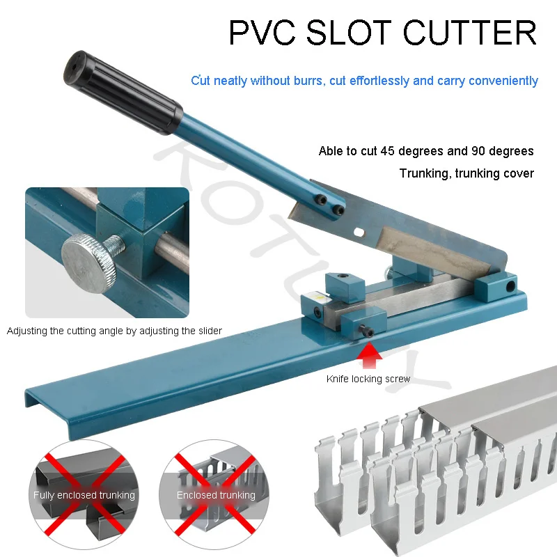 DC-35/C45 Multifuntional Rail Cutter Air Opening Card Track Cutting Machine Quick Guide Cutter