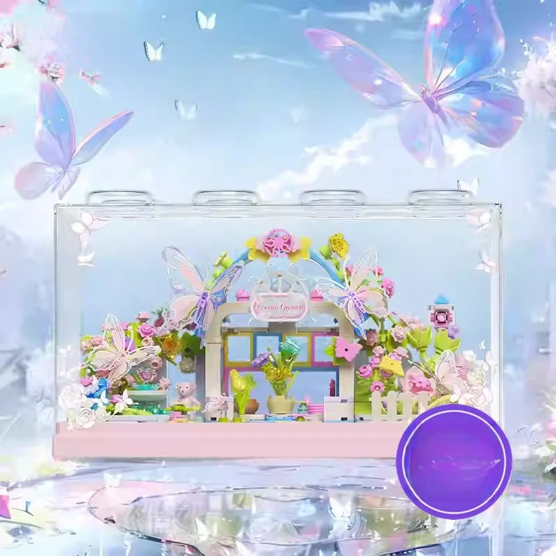 

JAKI Boxed Building Blocks Garden Fairy Tale Assembly High Aesthetic Value Gift for Girls Best Friend Teacher's Day Present