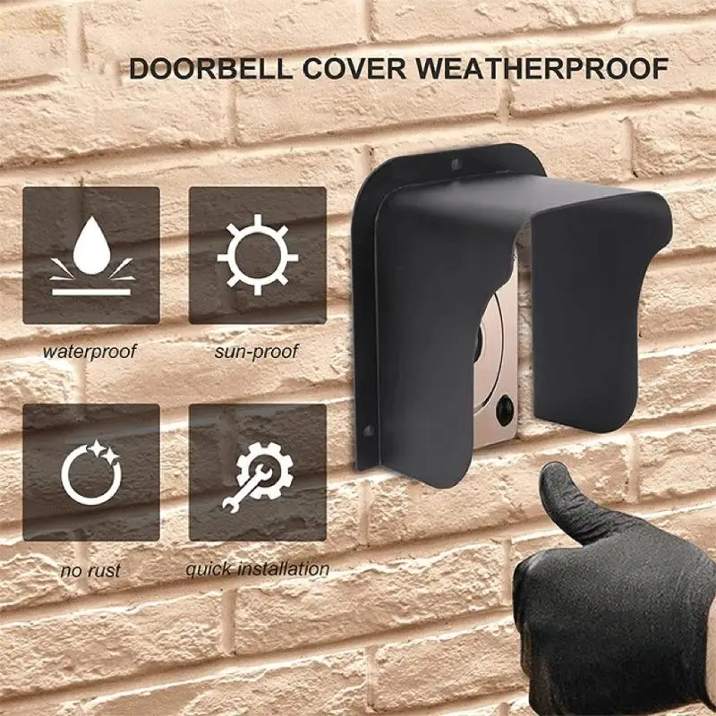 

E65E Antiglare Doorbell Covers Shield Against Weather Suitable For Cameras And Visual Equipment Home And Commercial Use