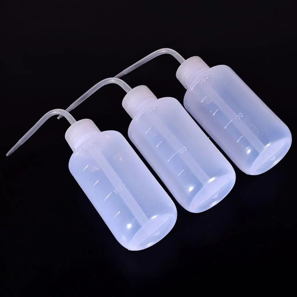 3pcs 8 oz 250ml Plastic Clear Diffuser Green Soap Bottles Lab Bottles