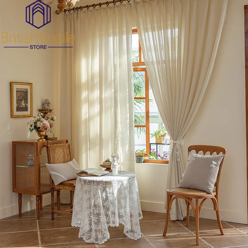 

Elegant Swallowtail Gauze French Light Luxury Pressed Wrinkled Translucent Rice Window Screen