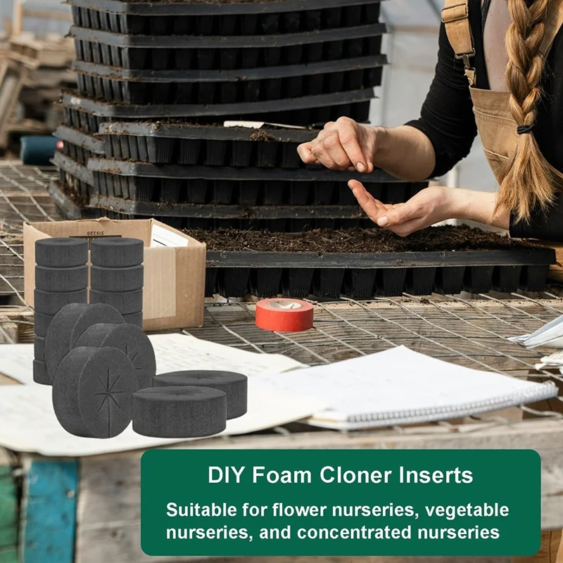 30Pack Cloning Collars Inserts Premium Grade Foam, DIY Foam Cloner Inserts For Net Pots, Aeroponics