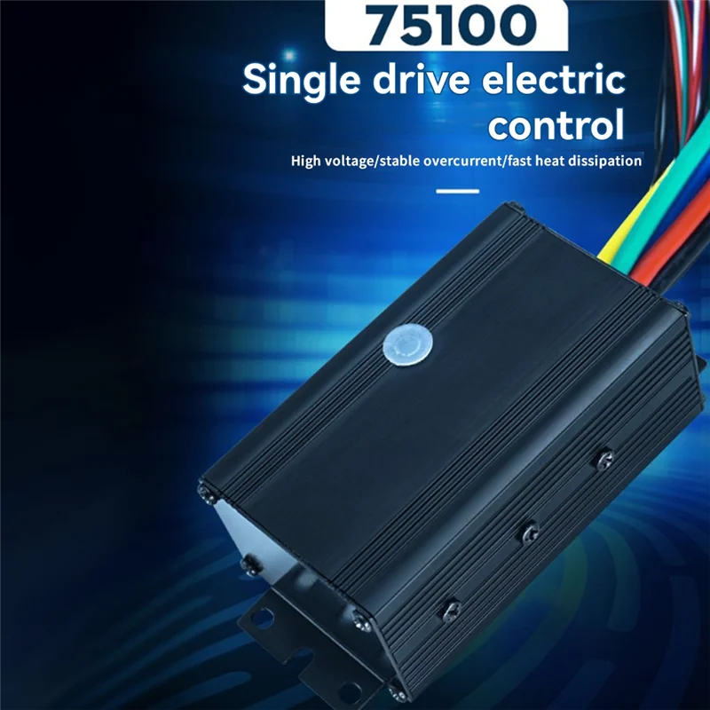 

High Quality For Electric Scooter E-Bike Brushless Motor Controller 75100 FOC Single Drive ESC 4-16S 100A 75V Speed Controller