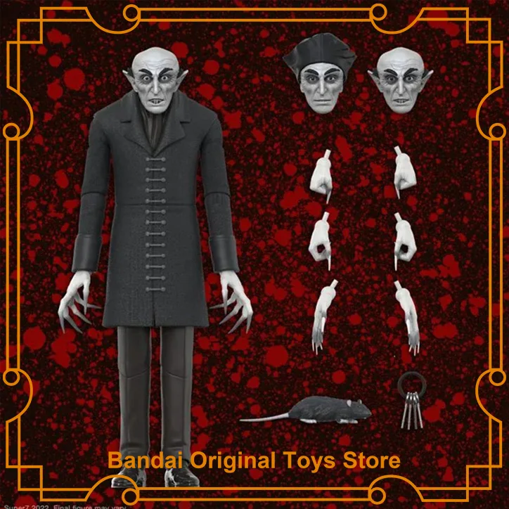 Original Super7 Nosferatu ULTIMATES! Count Orlok 7 Inch Anime Figures Boxed Toys Collectible Model