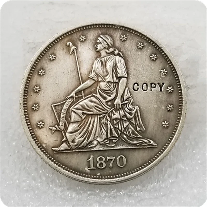 COPY REPLICA 1870 50C Standard Silver Half Dollar COIN COPY Challenge Pocket Coins Christmas Gifts