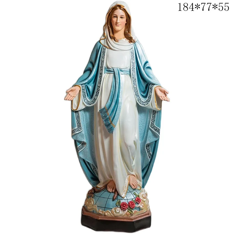 

180Cm Unstained Virgin Mary of the Original Sin Ornament Fiberglass Home Chapel Decoration