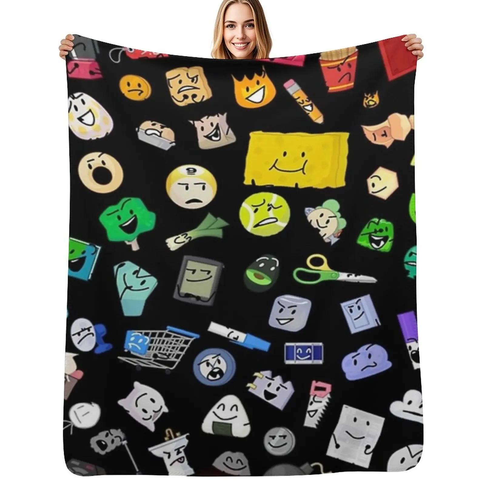 BFB and TPOT Full Cast Throw Blanket Summer Designers Beach Summer Beddings Plaid Kid'S Blankets