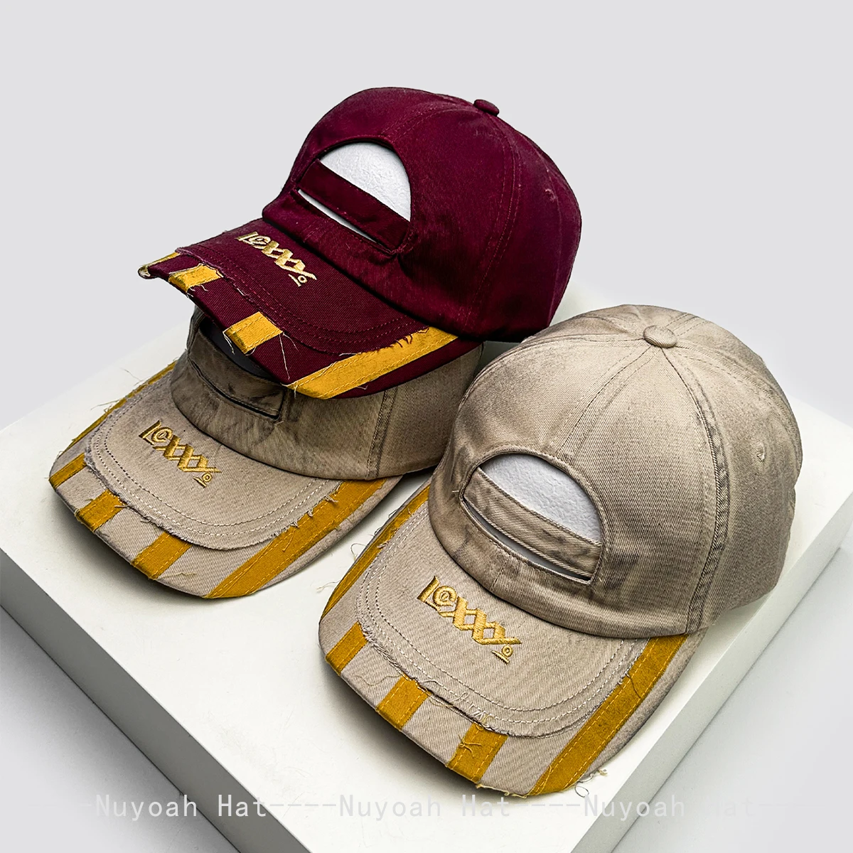 

New Men Women Edge Stitching Letters Embroidery Baseball Hats Sunshade Personal Versatile Street Peaked Caps Outdoor Fashion ins