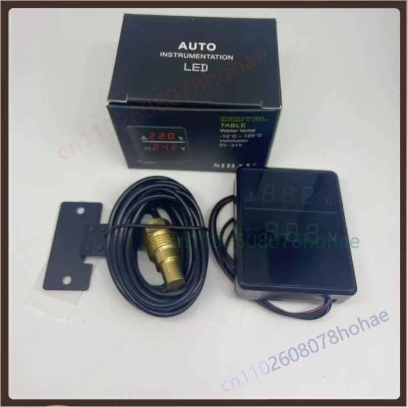 For SIHAI 1750 Water Temperature Voltage Combination Gauge For Truck Engineering Vehicle Universal 12V24V Electrical Meter Parts