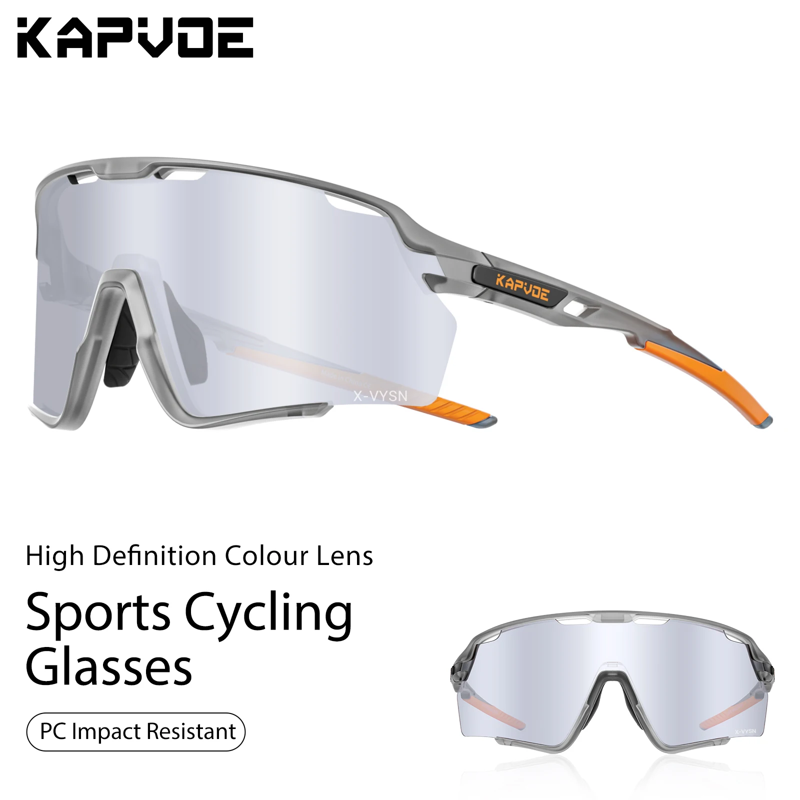 

Kapvoe Fishing Hiking Glasses Sports Cycling Glasses Men Women Outdoor Riding Windproof Protection Glasses MTB UV400 Sunglasses