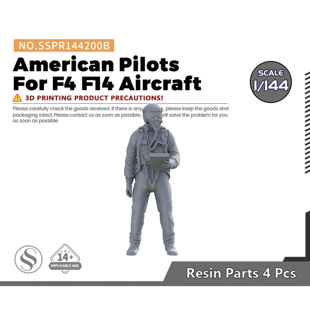 SSMODEL SSPR200B 1/32 1/48 1/72 1/144 Modern American Pilots With F4 F14 Aircraft