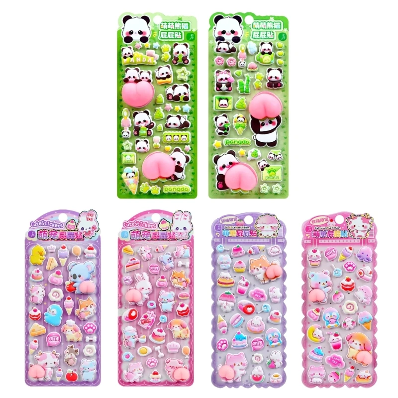 U75B Decorative Small Sticker for Kids Adults, Reusable Tiny Sticker for Scrapbooking