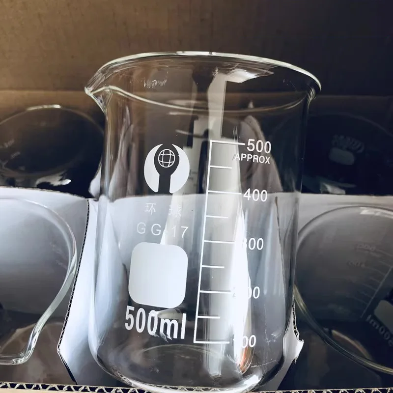 1 Set Lab Borosilicate GLass Beaker All Sizes Chemical Experiment Laboratory Equipment