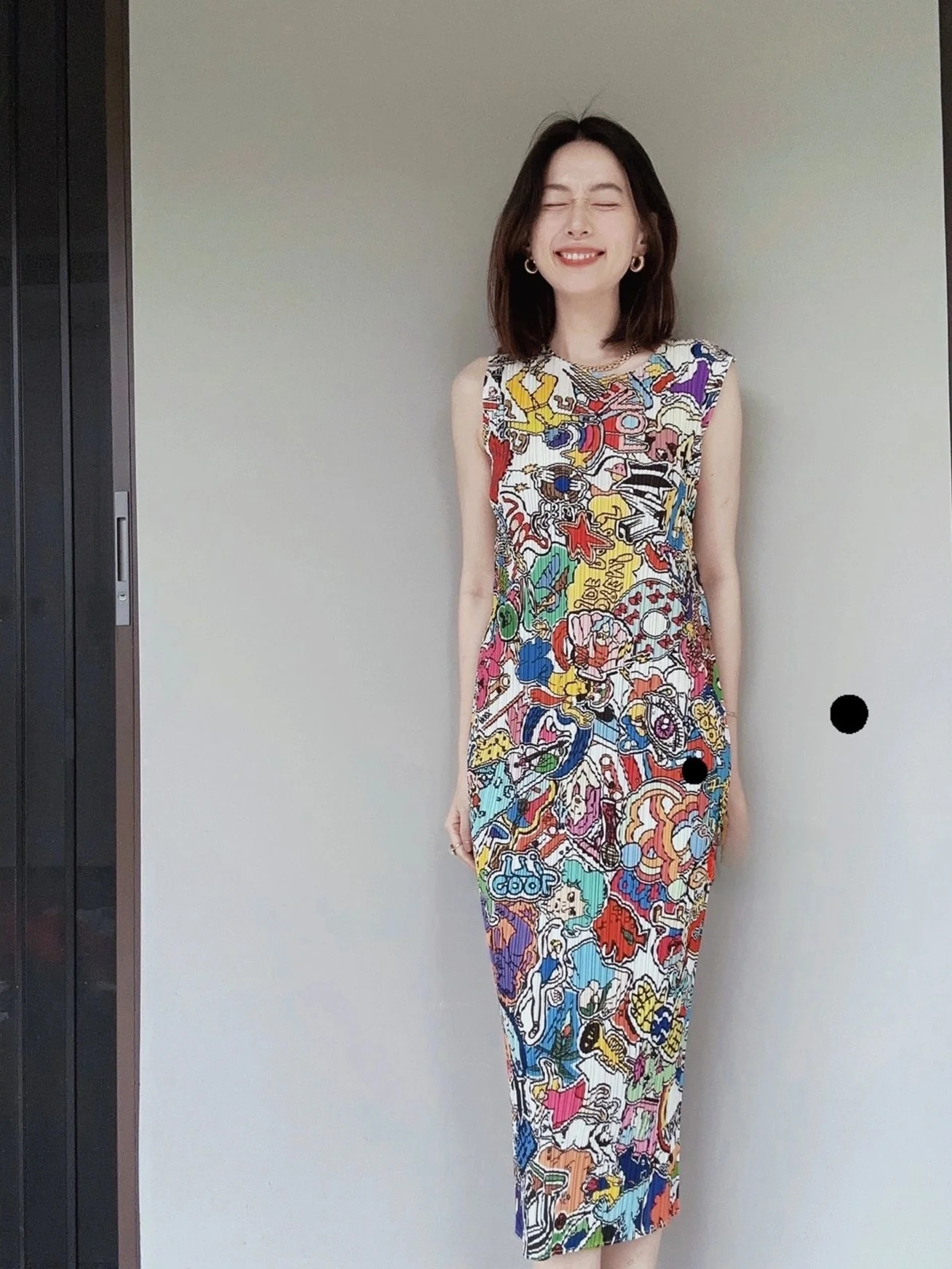 Vestido Ele con estampado floral y pliegues Svel round Ne adelgazante verano Dr Vintage Sle Commute adecuado H-Line Dr