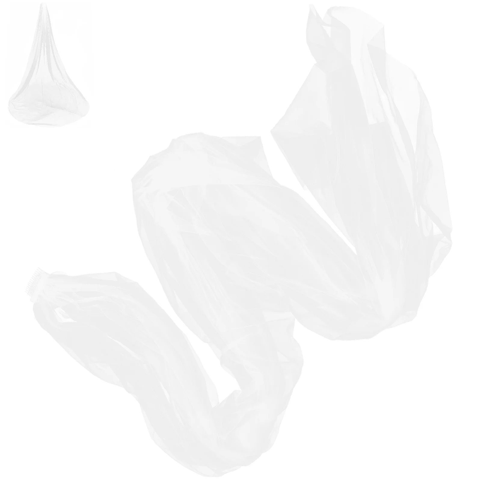 

Long Veil Bridal Wedding Cathedral Soft Net Hair Comb 3 Meter White for Brides Elegant Veil Bridal Veils White Cathedral