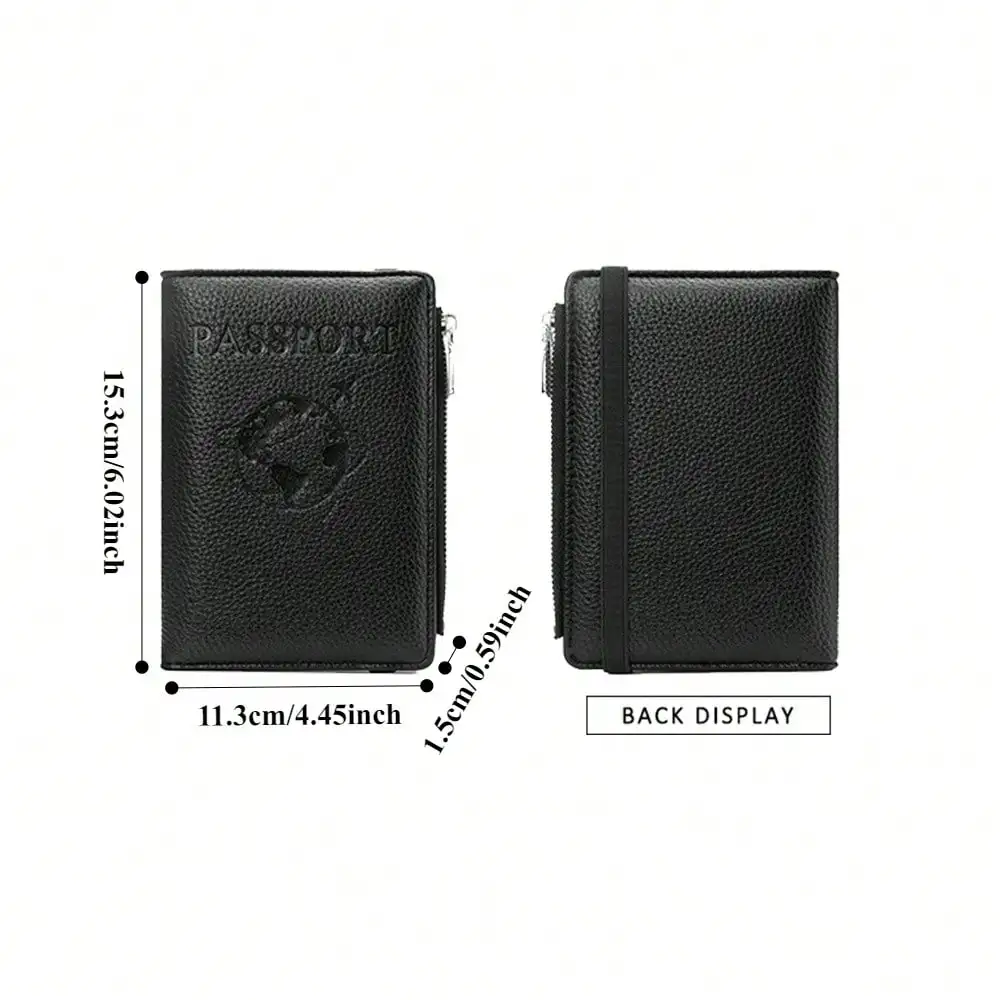 RFID anti-roubo titular do passaporte saco de viagem clipe de passaporte multifuncional carteira de viagem passaporte de viagem carteira capa de passaporte