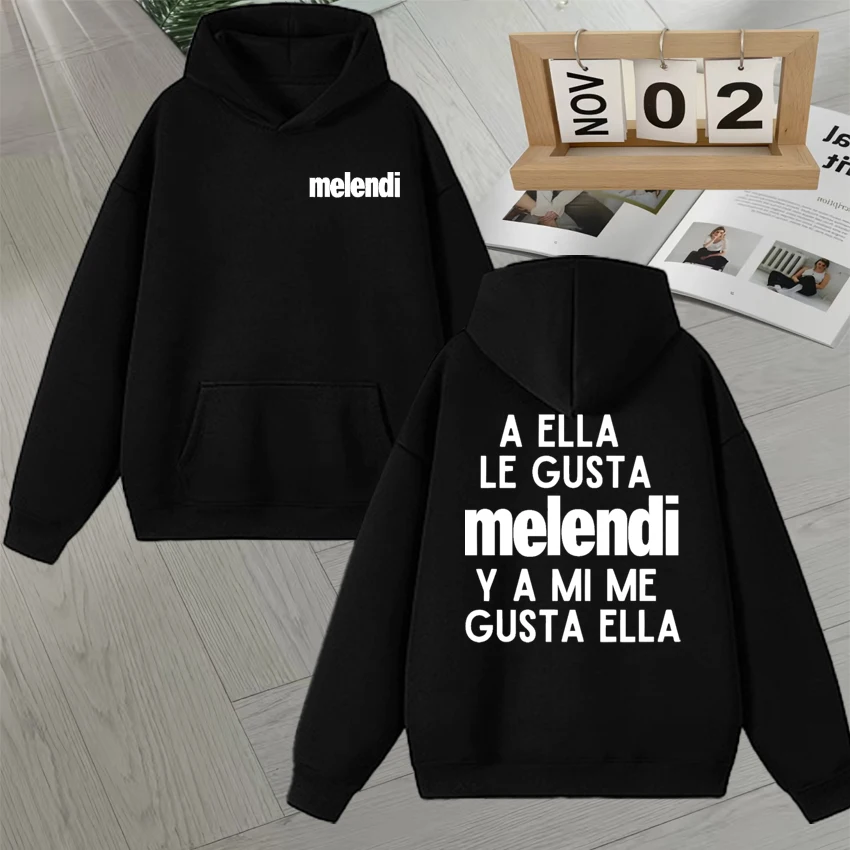 

Fashion Rapper Melendi Tour 2025 Double Sided Print Long sleeve Hoodie Men Women Fleece Autumn Winter zevity Unisex Sweatshirts
