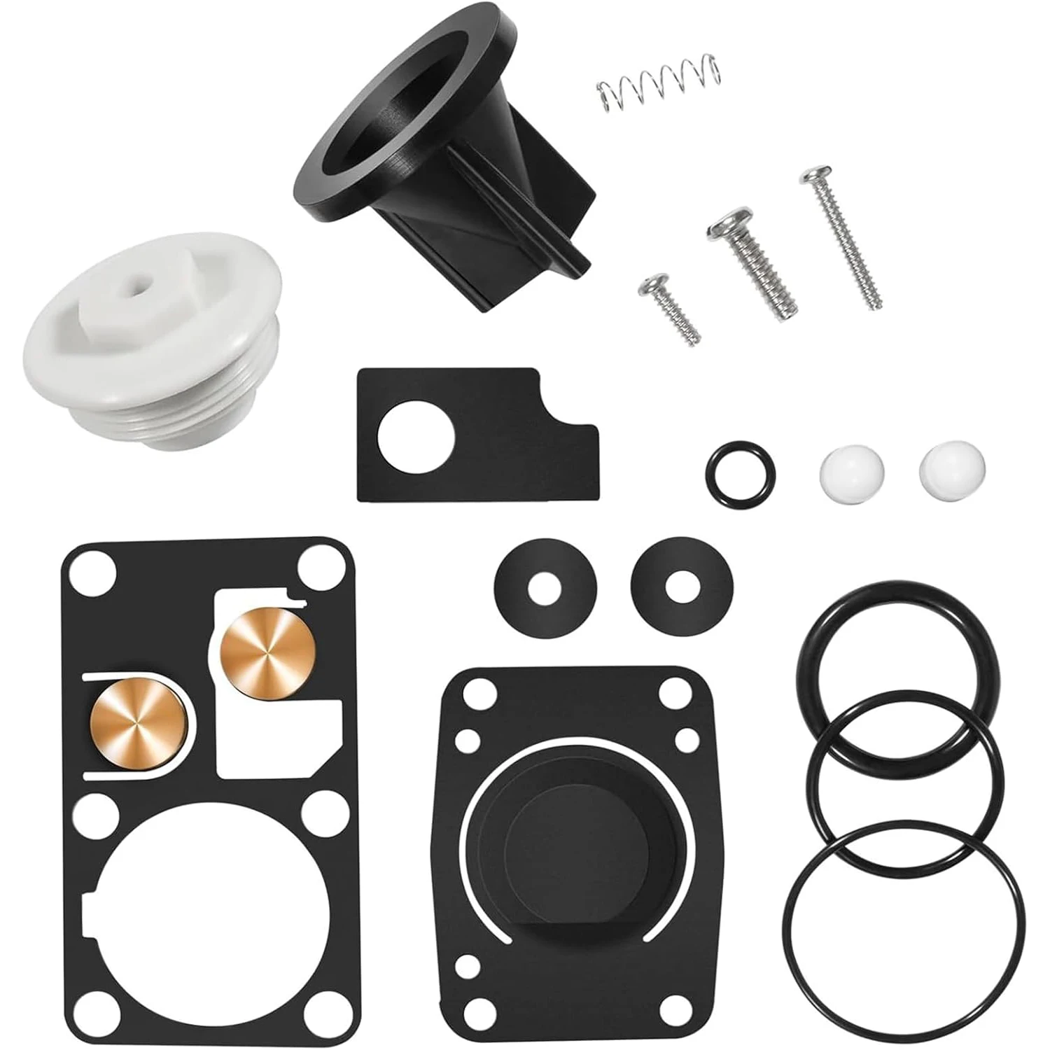 Substituição para kit de serviço de vaso sanitário manual marinho Jabsco 29045-2000 adequado para vaso sanitário da série 29090-2 e 29120-2 (1998 a 2007)