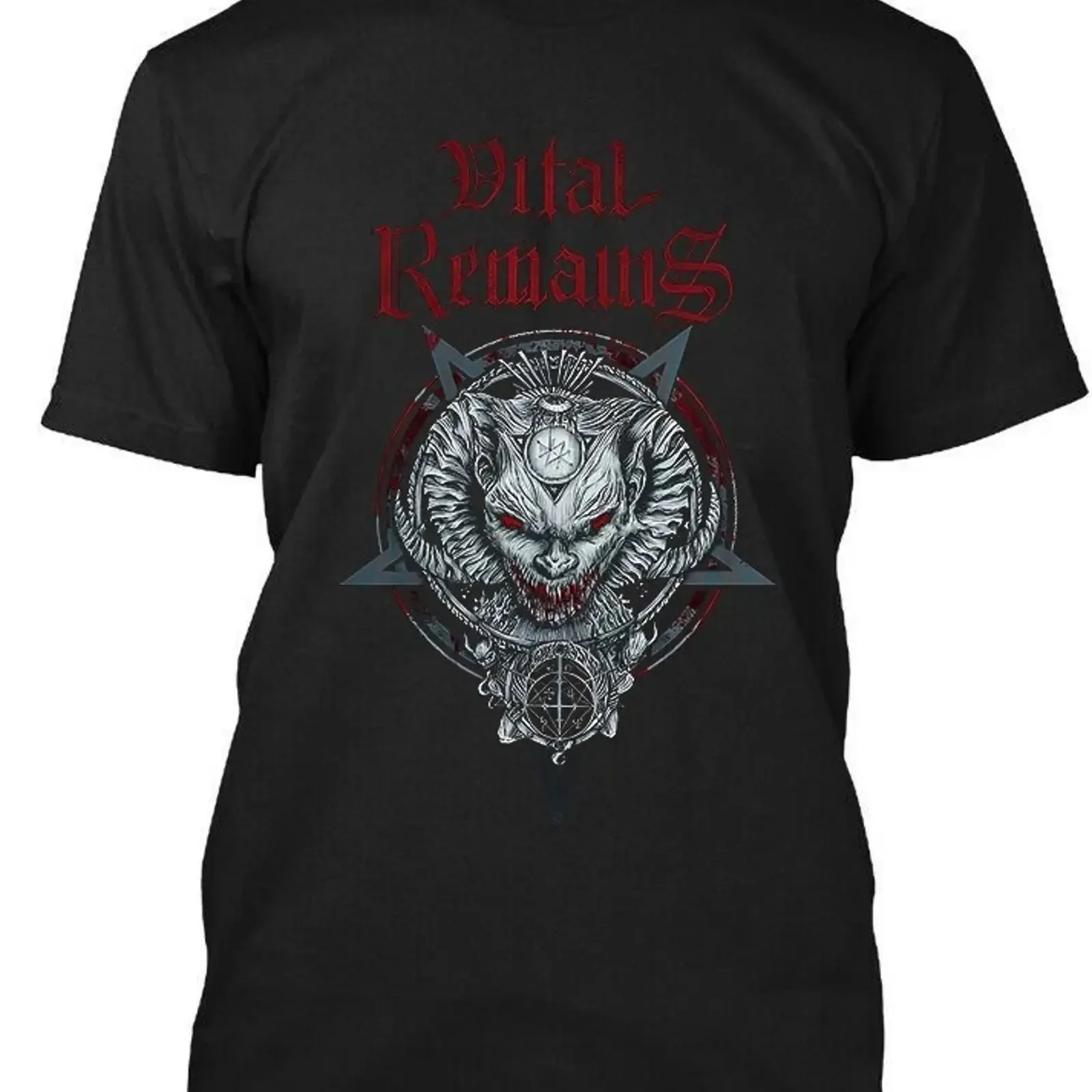 NEW Popular Vital Remains American Death Music Retro Art T SHIRT S 4XL vintage Washed streetwear Versatile designer clothes