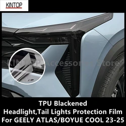 For GEELY ATLAS/BOYUE COOL 23-25 Blackened Headlight Tail Lights Protective Film,Exterior Protection Accessories Refit