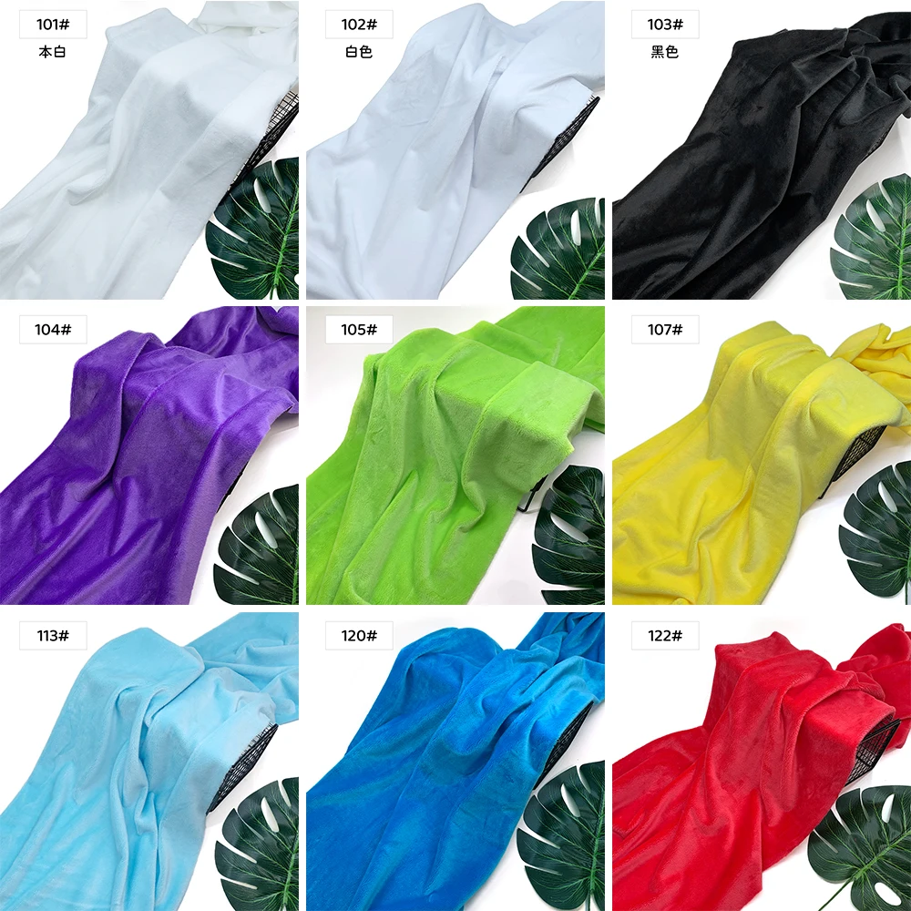 43 Farben 3mm Minky-Stoff 100% Polyester Umweltfreundlicher Stoff 45x50cm Plüsch-Puppen-Kostüm-Futter Plüschstoff – Detail 8