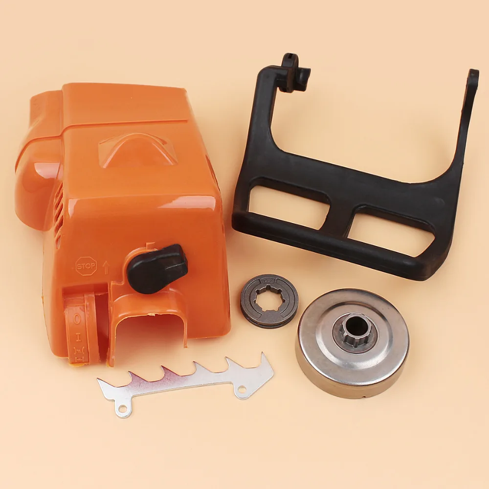 Top Engine Cover Brake Handle Clutch Drum Rim Felling Dog Kit Fit STIHL MS180 MS170 018 017 MS 180 170 Chainsaw Parts