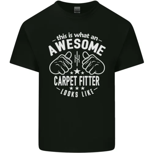 Ein Genial Teppich Fitter Looks Like Herren Baumwolle T-Shirt