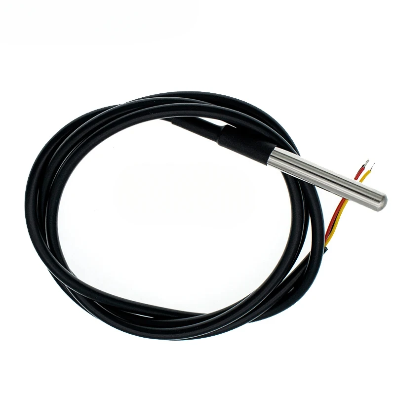 Sonde de température étanche DS18B20 Capteur de température Emballage en acier inoxydable Fil 1m 3m 18B20 Arduino