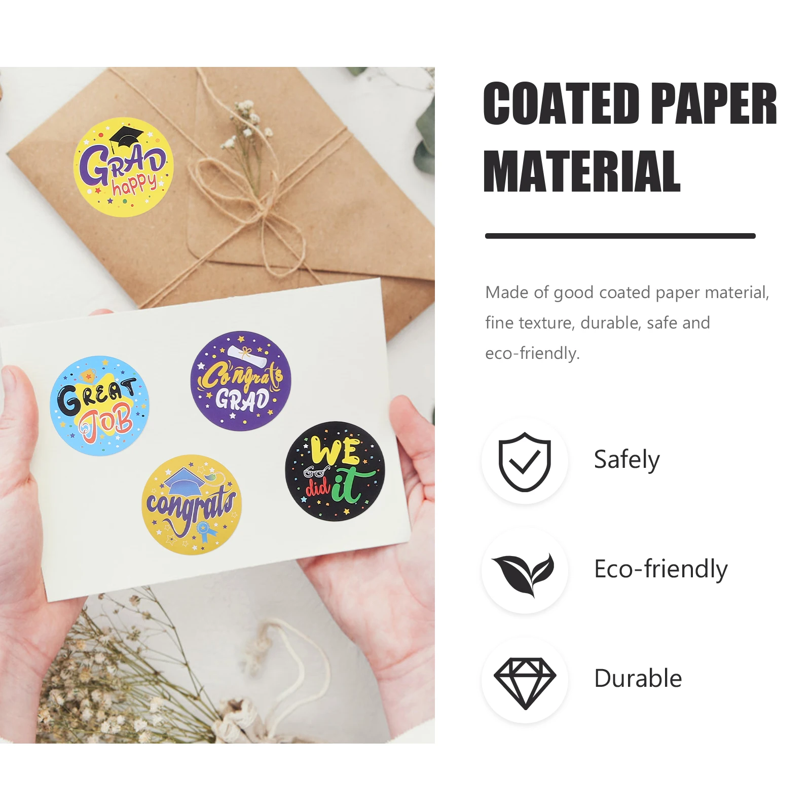 

Graduation Season Stickers Present Tags Labels Kindergarten Cookies Decorate Cake