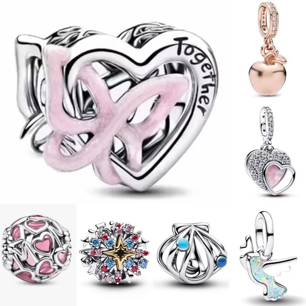 Hot Selling 925 Silver Apple, Turtle Bead Bird,Insect Pendant Suitable for Original Bracelet DIY Accessories Exquisite Jewelry ﻿ view 5