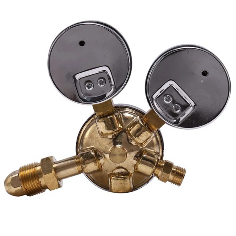 

LAVD Oxygen Gas Bottle Regulators O2 Reducing Pressure Inhaler Double Gauge Regulator Oxygen Tank Regulator