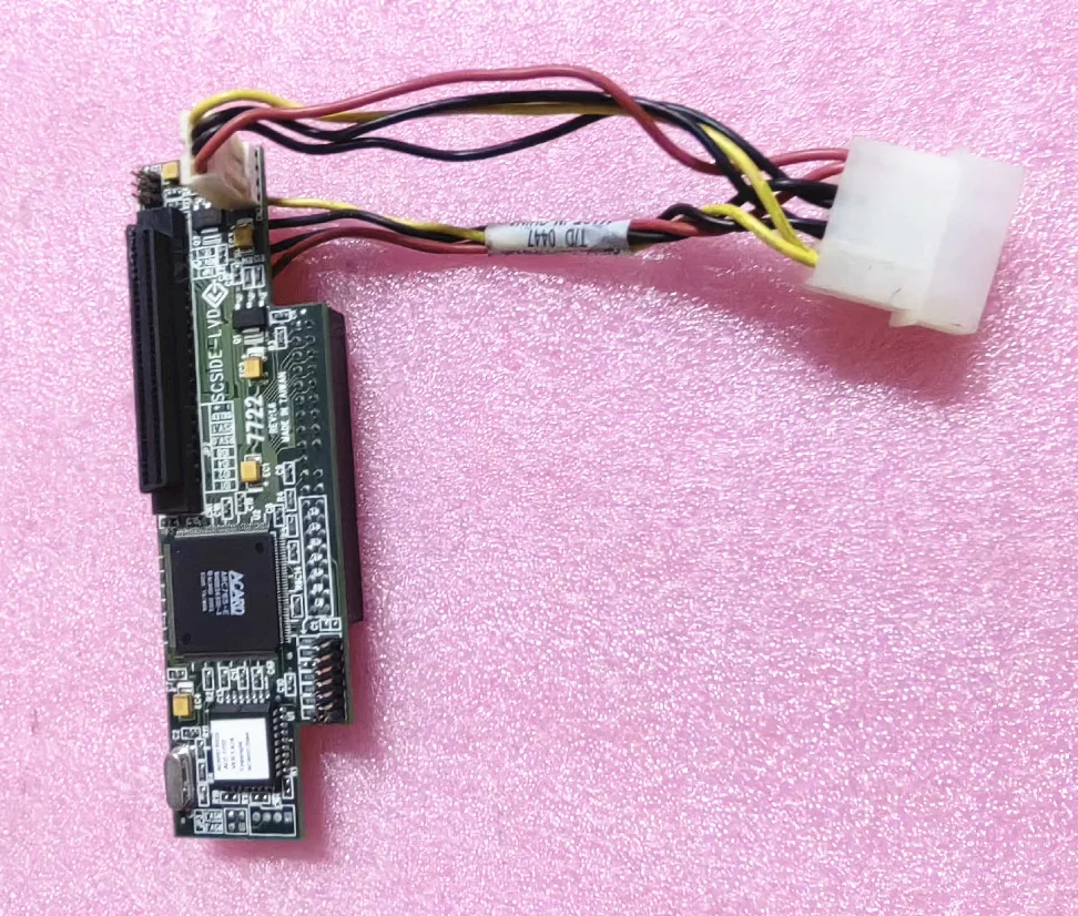 Original AEC-7722 IDE to SCSI 68-pin IDE to LVD SCSI Bridge Adapter Card IDE to 68-pin SCSI Storage Controller Adapter Card