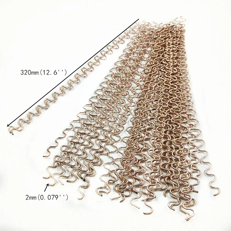 100Pcs Dent Pulling Wavy Wires For Spot Welder Panel Pulling Wiggle Wires Spot Welding Machine Consumables 320mm Long