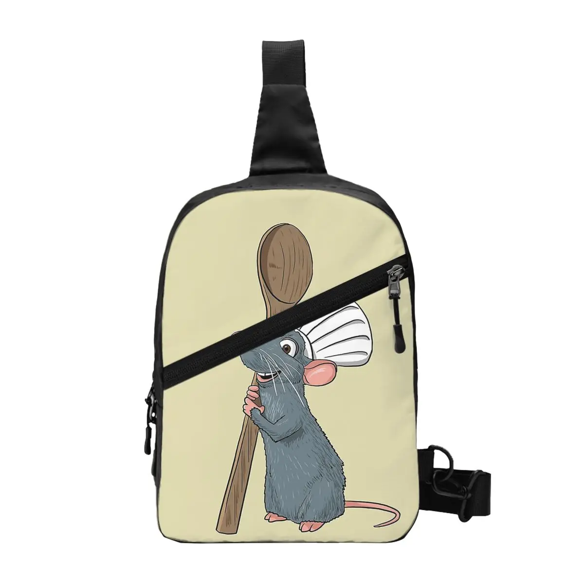 Remy The Little Chef From Ratatouille Chest Bag Men Sling Crossbody Backpack Chest Bag Traveling Hiking Daypack Shoulder Bag