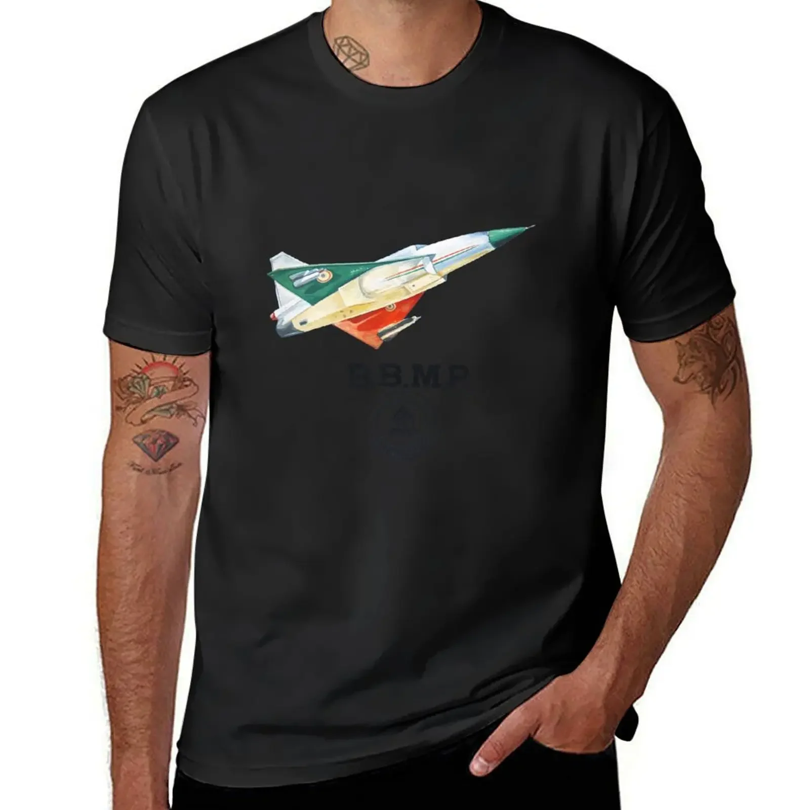 BBMP Tejas Take Off - Indian Jet Fighter T-Shirt baggy shirts oversized custom shirt men tshirt