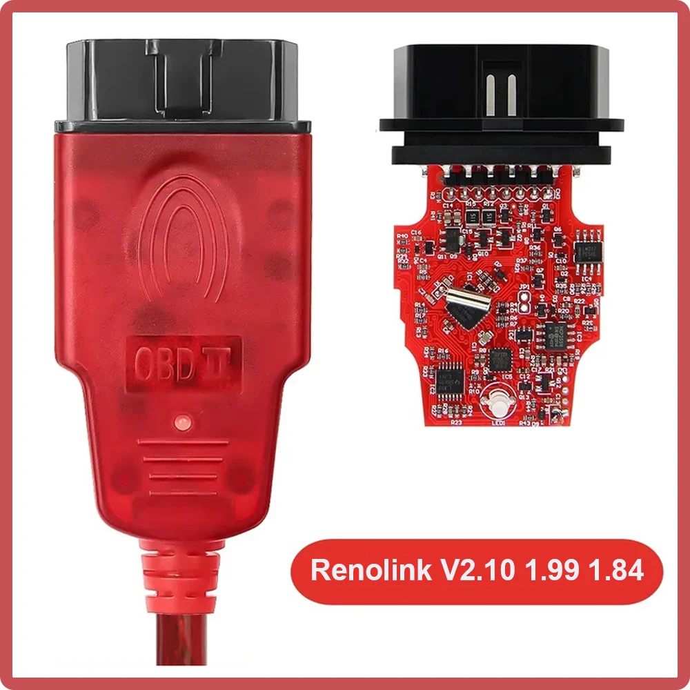 

2023 Newest Renolink V1.87/V1.99/V2.10 ECU Programmer OBD2 Diagnostic Interface Cable Key Coding Reset Re-nault/D-acia airbag