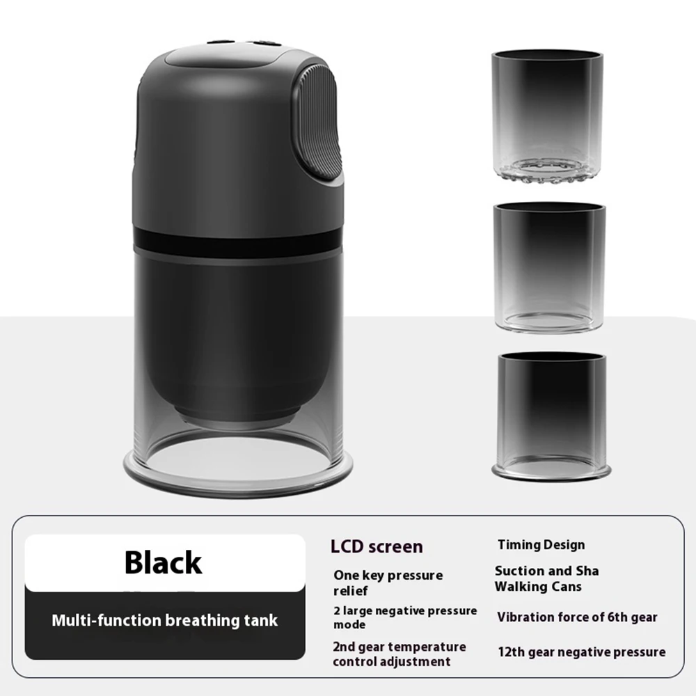 1 st Elektrisch Cupping & Schrapen Apparaat Verwarming Trillingen Oplaadbare Draagbare Massage Gezondheidszorg Cadeau Vetverbranding Afslanken