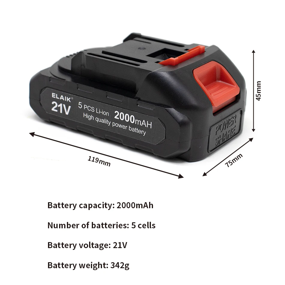 21V 6AH 4AH 2AH high-power durable lithium battery, charger, suitable for Makita 21V series electric tool