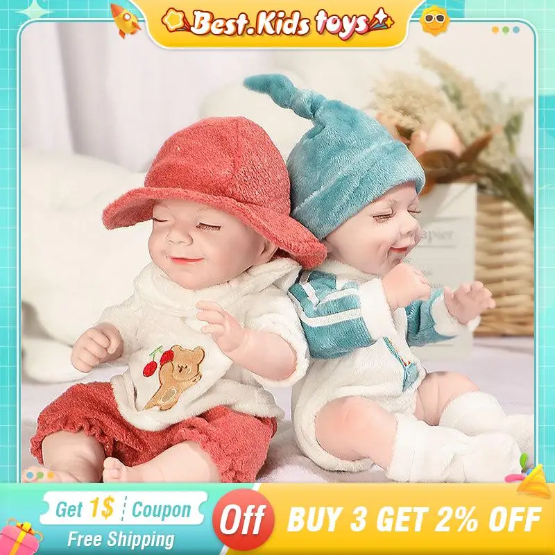 

33cm DIY Doll Baby Realistic Vinyl Body Alive Cute Baby Newborn With Clothes Dressup Doll Kids Play House Toys For Girls Gift