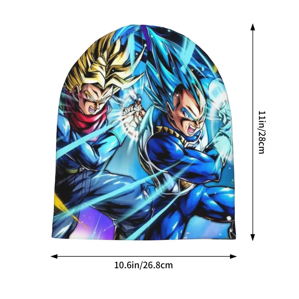 Vegeta And Trunks Galick Gun Warm Knitted Cap Hip Hop Bonnet Hat Autumn Winter Outdoor Beanies Hats for Unisex Adult