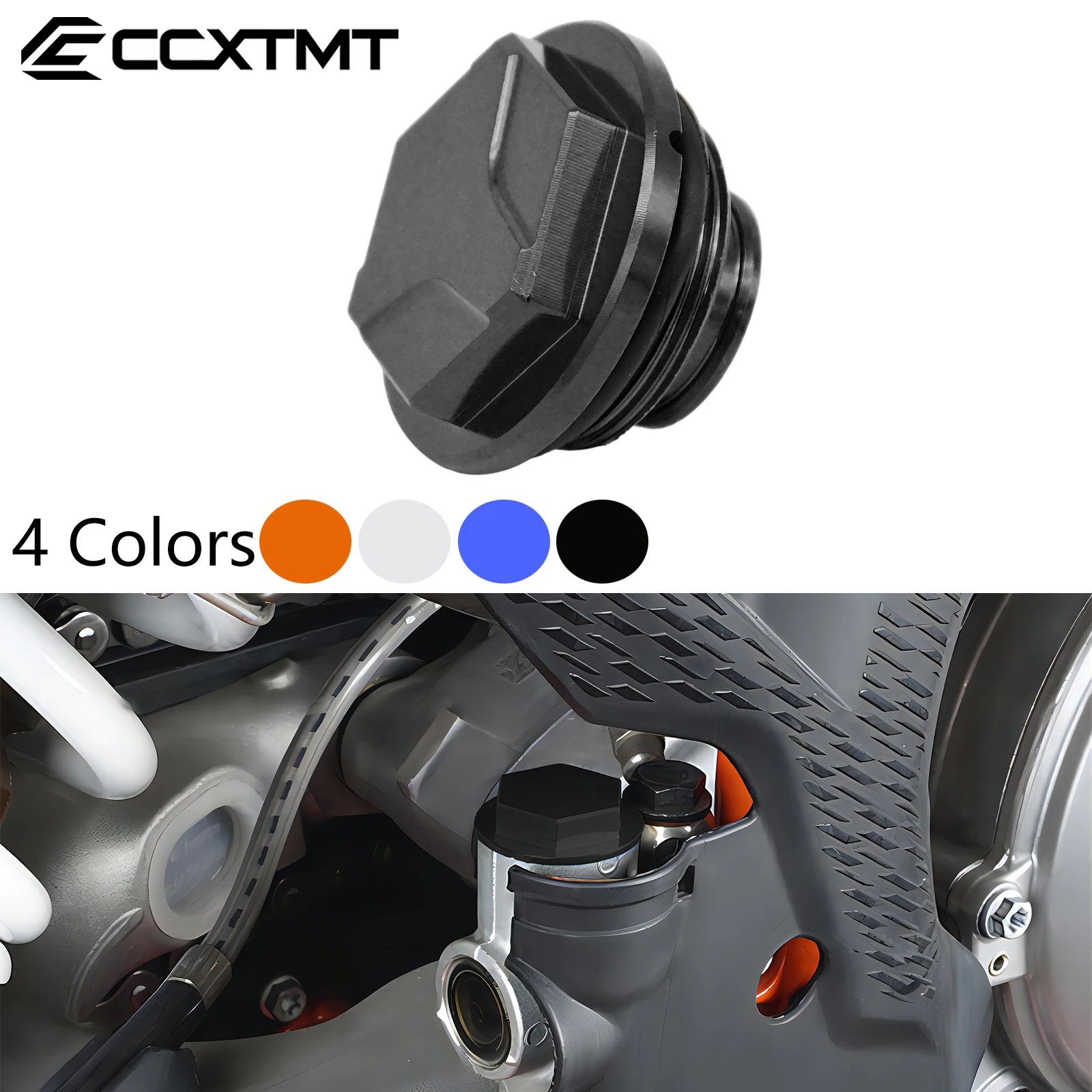 Motorcycle CNC Rear Brake Reservoir Cap For KTM EXC EXCF SX SXF XC XCF XCW TPI Six Days 2004-2024 For GasGas EX MC EX-F MC-F